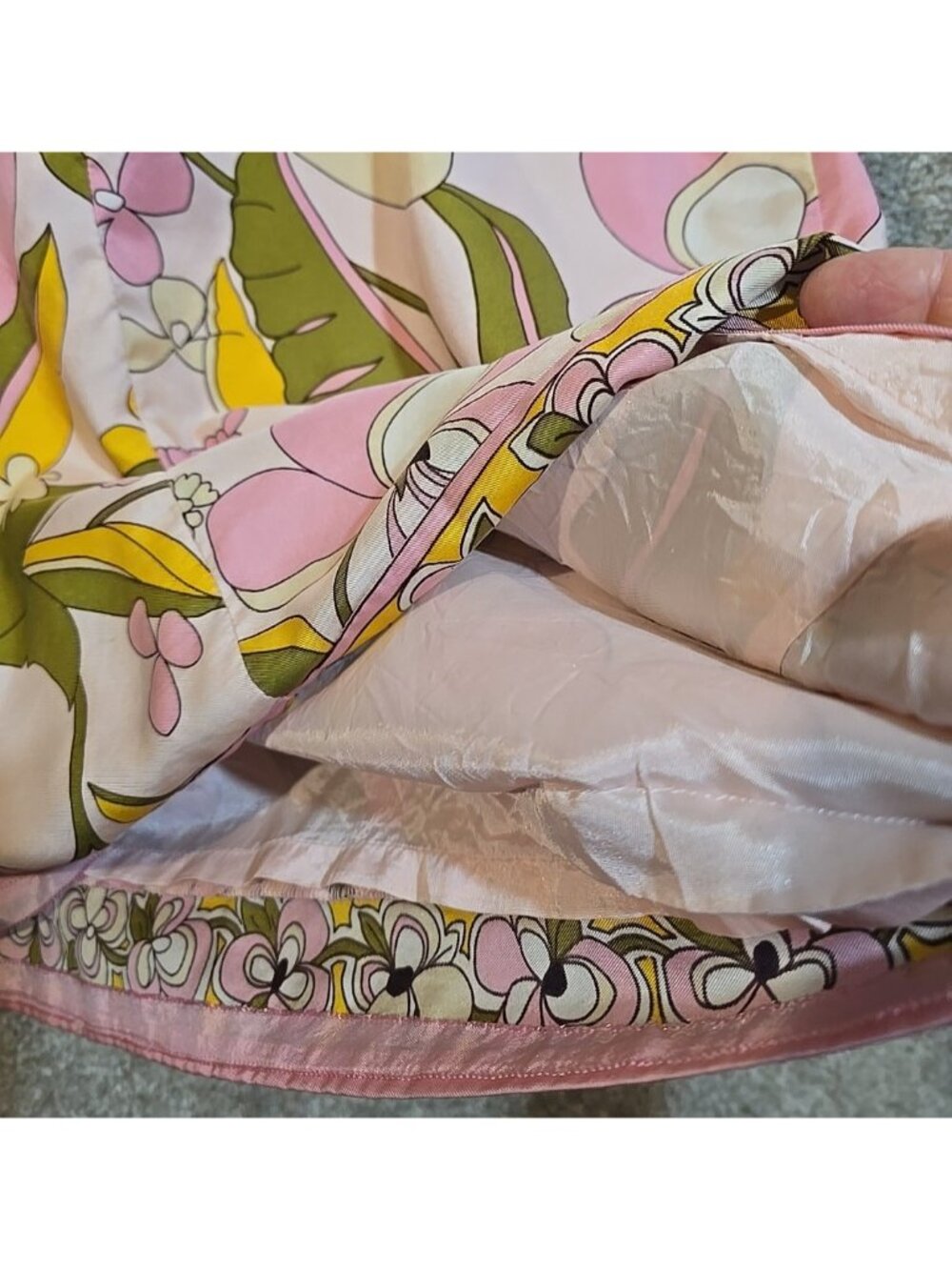 Donna Morgan Vtg Shift Dress 100% Silk Pink Lined Sleeveless Sexy Class Women 12 - Picture 8 of 10